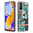 Funda Silicona Gel Goma Patron de Moda Carcasa con Anillo de dedo Soporte Y06B para Xiaomi Redmi Note 11 Pro 5G