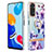 Funda Silicona Gel Goma Patron de Moda Carcasa con Anillo de dedo Soporte Y06B para Xiaomi Redmi Note 11S 4G