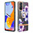 Funda Silicona Gel Goma Patron de Moda Carcasa con Anillo de dedo Soporte Y06B para Xiaomi Redmi Note 12 Pro 4G