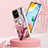 Funda Silicona Gel Goma Patron de Moda Carcasa con Anillo de dedo Soporte YB1 para Xiaomi Redmi 10 India