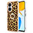 Funda Silicona Gel Goma Patron de Moda Carcasa con Anillo de dedo Soporte YB2 para Huawei Honor X7