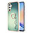 Funda Silicona Gel Goma Patron de Moda Carcasa con Anillo de dedo Soporte YB2 para Samsung Galaxy A24 4G