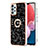 Funda Silicona Gel Goma Patron de Moda Carcasa con Anillo de dedo Soporte YB2 para Samsung Galaxy M32 5G