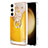 Funda Silicona Gel Goma Patron de Moda Carcasa con Anillo de dedo Soporte YB2 para Samsung Galaxy S23 5G