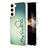 Funda Silicona Gel Goma Patron de Moda Carcasa con Anillo de dedo Soporte YB2 para Samsung Galaxy S24 Plus 5G