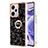 Funda Silicona Gel Goma Patron de Moda Carcasa con Anillo de dedo Soporte YB2 para Xiaomi Redmi Note 12 Explorer