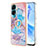 Funda Silicona Gel Goma Patron de Moda Carcasa con Anillo de dedo Soporte YB3 para Huawei Honor 90 Lite 5G