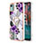 Funda Silicona Gel Goma Patron de Moda Carcasa con Anillo de dedo Soporte YB3 para Nokia C12 Plus