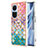 Funda Silicona Gel Goma Patron de Moda Carcasa con Anillo de dedo Soporte YB3 para Oppo Reno10 Pro 5G