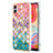 Funda Silicona Gel Goma Patron de Moda Carcasa con Anillo de dedo Soporte YB3 para Samsung Galaxy M04