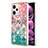 Funda Silicona Gel Goma Patron de Moda Carcasa con Anillo de dedo Soporte YB3 para Xiaomi Redmi Note 12 Pro 5G