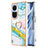 Funda Silicona Gel Goma Patron de Moda Carcasa con Anillo de dedo Soporte YB5 para Oppo Reno10 Pro 5G