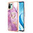 Funda Silicona Gel Goma Patron de Moda Carcasa con Anillo de dedo Soporte YB5 para Xiaomi Mi 11 Lite 4G