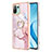 Funda Silicona Gel Goma Patron de Moda Carcasa con Anillo de dedo Soporte YB5 para Xiaomi Mi 11 Lite 4G