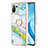 Funda Silicona Gel Goma Patron de Moda Carcasa con Anillo de dedo Soporte YB5 para Xiaomi Mi 11 Lite 4G