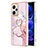 Funda Silicona Gel Goma Patron de Moda Carcasa con Anillo de dedo Soporte YB5 para Xiaomi Redmi Note 12 Explorer