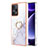 Funda Silicona Gel Goma Patron de Moda Carcasa con Anillo de dedo Soporte YB5 para Xiaomi Redmi Note 12 Turbo 5G