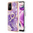 Funda Silicona Gel Goma Patron de Moda Carcasa con Anillo de dedo Soporte YB5 para Xiaomi Redmi Note 12S