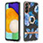 Funda Silicona Gel Goma Patron de Moda Carcasa con Anillo de dedo Soporte YB6 para Samsung Galaxy A34 5G