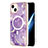 Funda Silicona Gel Goma Patron de Moda Carcasa con Mag-Safe Magnetic para Apple iPhone 14