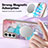 Funda Silicona Gel Goma Patron de Moda Carcasa con Mag-Safe Magnetic para Samsung Galaxy S21 FE 5G