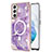 Funda Silicona Gel Goma Patron de Moda Carcasa con Mag-Safe Magnetic para Samsung Galaxy S21 FE 5G