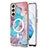 Funda Silicona Gel Goma Patron de Moda Carcasa con Mag-Safe Magnetic para Samsung Galaxy S21 FE 5G