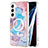 Funda Silicona Gel Goma Patron de Moda Carcasa con Mag-Safe Magnetic para Samsung Galaxy S22 5G