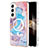 Funda Silicona Gel Goma Patron de Moda Carcasa con Mag-Safe Magnetic para Samsung Galaxy S24 5G