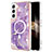 Funda Silicona Gel Goma Patron de Moda Carcasa con Mag-Safe Magnetic para Samsung Galaxy S24 5G