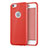 Funda Silicona Goma con Agujero para Apple iPhone 6 Plus Rojo