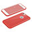 Funda Silicona Goma con Agujero para Apple iPhone 6 Plus Rojo