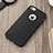 Funda Silicona Goma con Agujero para Apple iPhone SE Negro