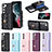 Funda Silicona Goma de Cuero Carcasa BF3 para Samsung Galaxy S22 Plus 5G