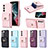 Funda Silicona Goma de Cuero Carcasa BF4 para Samsung Galaxy S22 5G