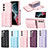 Funda Silicona Goma de Cuero Carcasa BF6 para Samsung Galaxy S22 5G