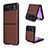 Funda Silicona Goma de Cuero Carcasa BY1 para Motorola Moto Razr 40 5G