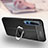 Funda Silicona Goma de Cuero Carcasa con Magnetico Anillo de dedo Soporte S02 para Xiaomi Mi 10 Pro