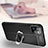 Funda Silicona Goma de Cuero Carcasa con Magnetico Anillo de dedo Soporte T03 para Apple iPhone 11 Pro Max