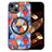 Funda Silicona Goma de Cuero Carcasa con Magnetico S01D para Apple iPhone 13