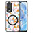 Funda Silicona Goma de Cuero Carcasa con Magnetico S01D para Huawei Honor 80 Pro Flat 5G