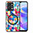 Funda Silicona Goma de Cuero Carcasa con Magnetico S01D para Huawei Honor X7a