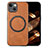 Funda Silicona Goma de Cuero Carcasa con Magnetico S02D para Apple iPhone 14