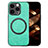 Funda Silicona Goma de Cuero Carcasa con Magnetico S02D para Apple iPhone 14 Pro Max