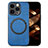 Funda Silicona Goma de Cuero Carcasa con Magnetico S02D para Apple iPhone 16 Pro Max