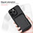 Funda Silicona Goma de Cuero Carcasa con Magnetico S08D para Apple iPhone 13 Pro Max