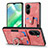 Funda Silicona Goma de Cuero Carcasa SD1 para Realme C33