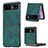 Funda Silicona Goma de Cuero Carcasa SD11 para Motorola Moto Razr 40 Ultra 5G