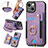 Funda Silicona Goma de Cuero Carcasa SD12 para Apple iPhone 14