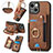 Funda Silicona Goma de Cuero Carcasa SD12 para Apple iPhone 14